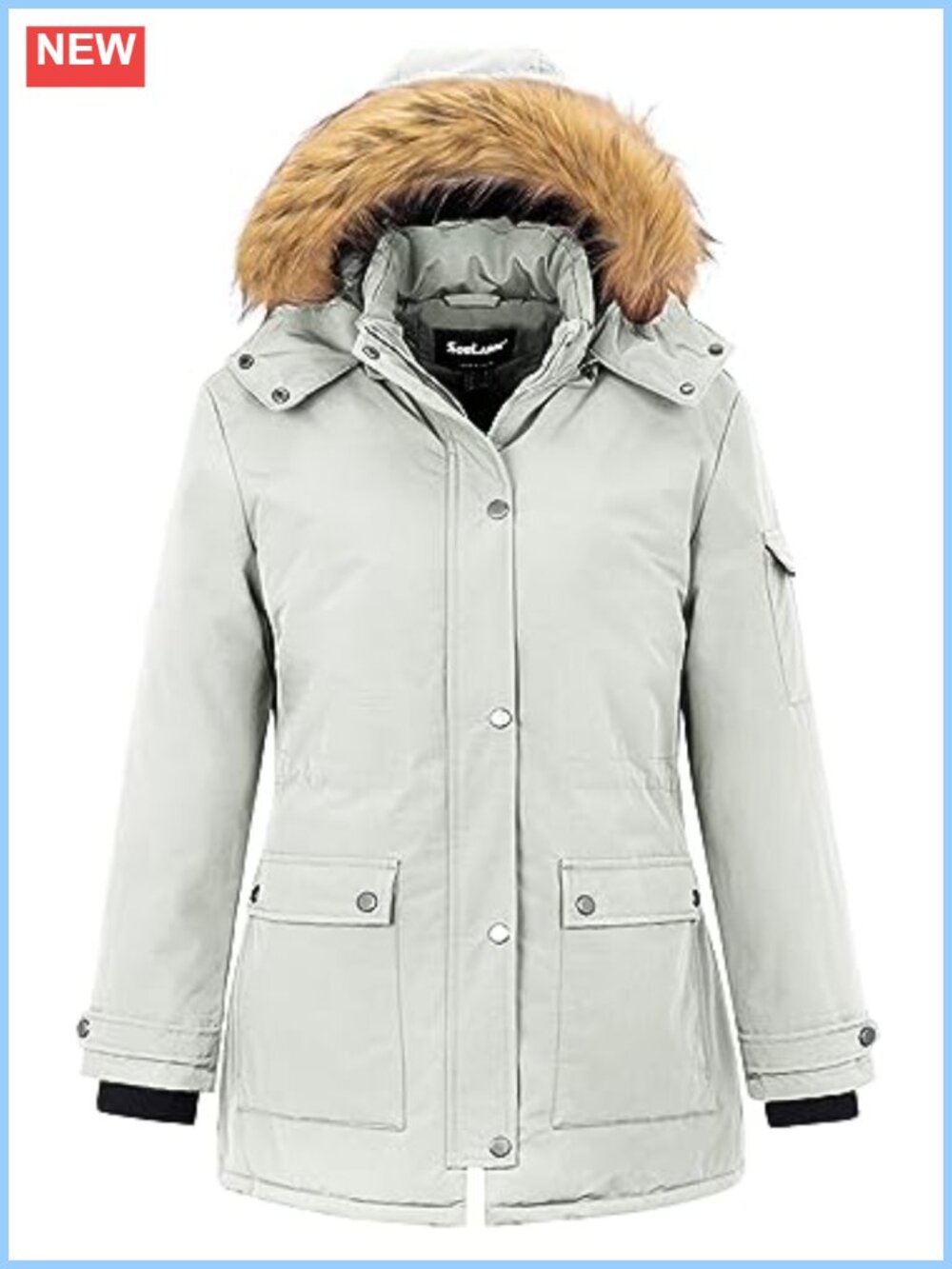 Plus Size Waterproof Thicken Puffer Coat Hooded Winter Jacket